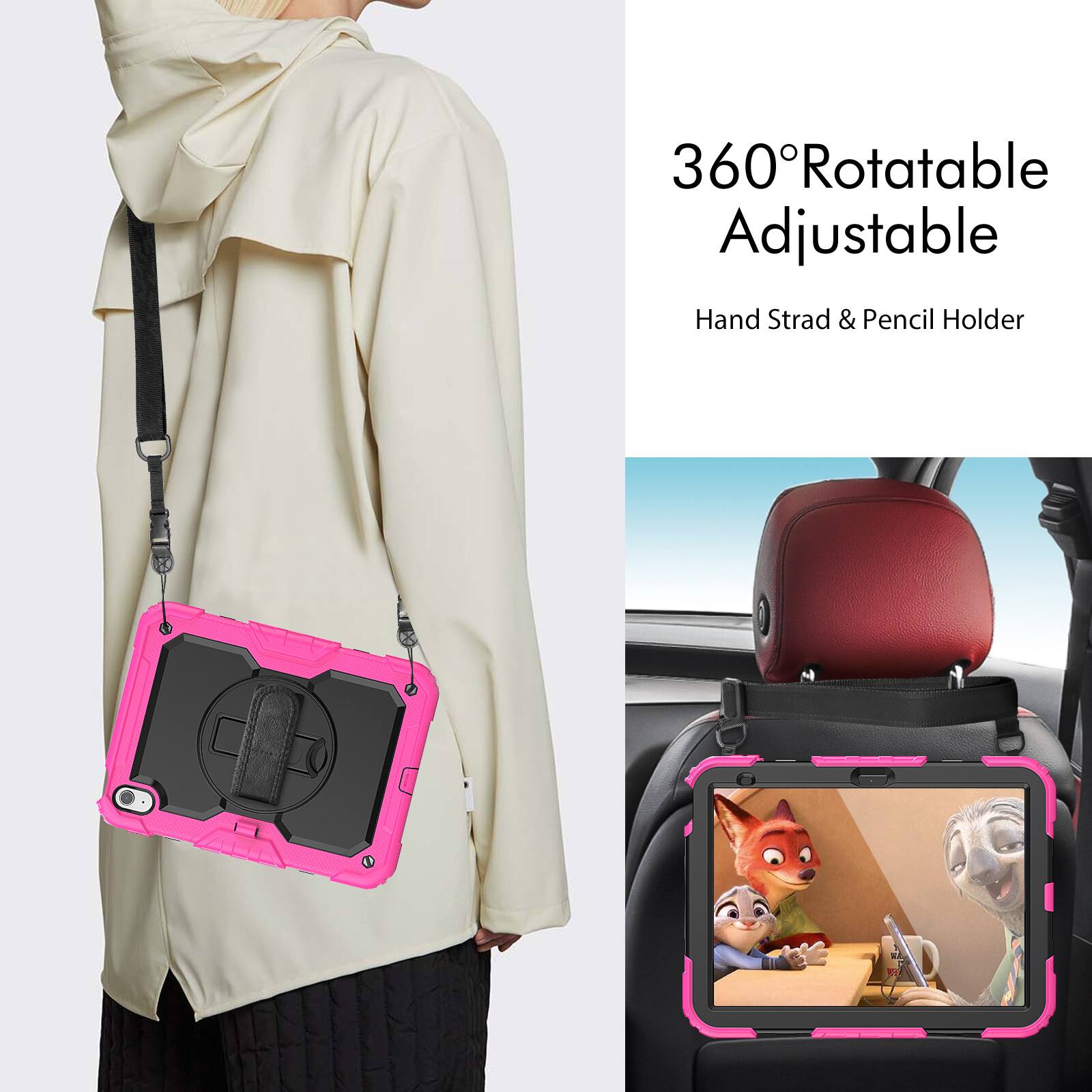 360° Rotatable Adjustable Hand Strad & Pencil Holder