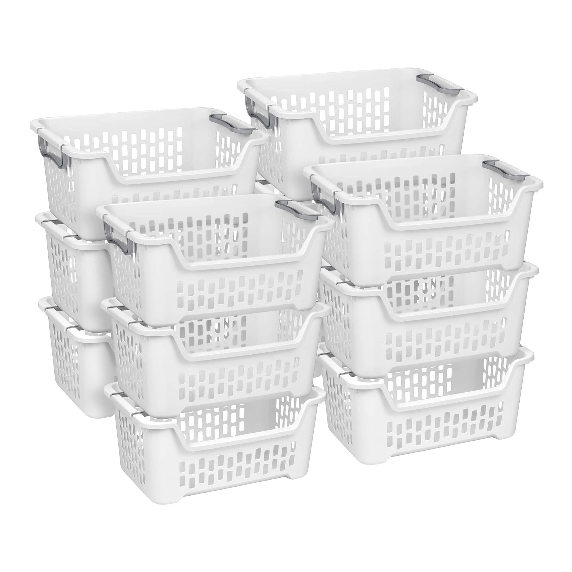 Sterilite - Stacking Laundry Basket, 2 Bushel Hamper with Handles, 12 Pack - White price history on PriceWatchPro
