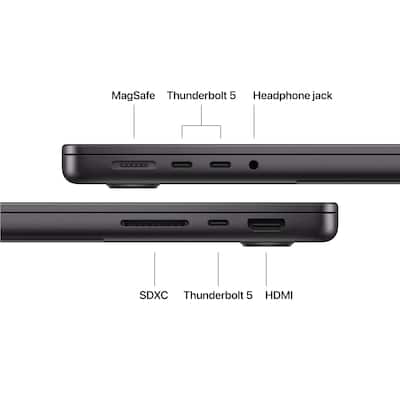 14 inch MacBook Pro Apple M5 Pro chip with 15 core CPU and 16 core 14 inch MacBook Pro Apple M5 Pro chip with 15 core CPU and 16 core