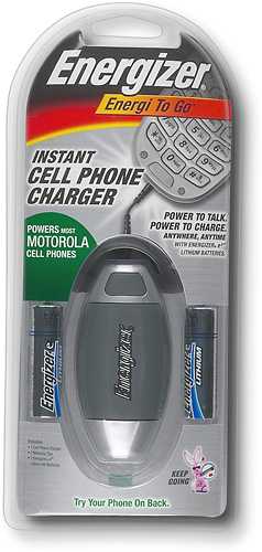 Best Buy Energizer Energi To Go Battery Operated Instant Cell Phone Charger Cel2mot