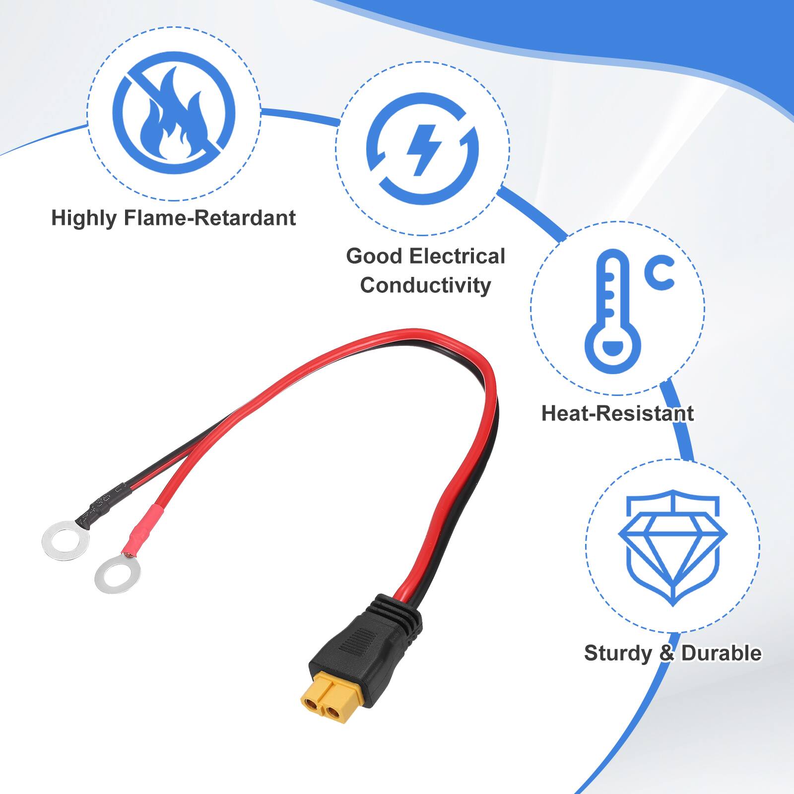 4 Highly Flame-Retardant, Good Electrical Conductivity, Heat-Resistant, Sturdy & Durable