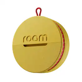 Roam smart tracker - Roam 3-in-1 Tracker - Bluetooth Item Locator, Keys/Luggage/Pet Gear, iOS or Android Find My, Waterproof, 1-Pack - Yellow