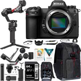 Nikon - Z6III Mirrorless Camera 24MP FX-Format Body + DJI RS 4 Gimbal Stabilizer Bundle