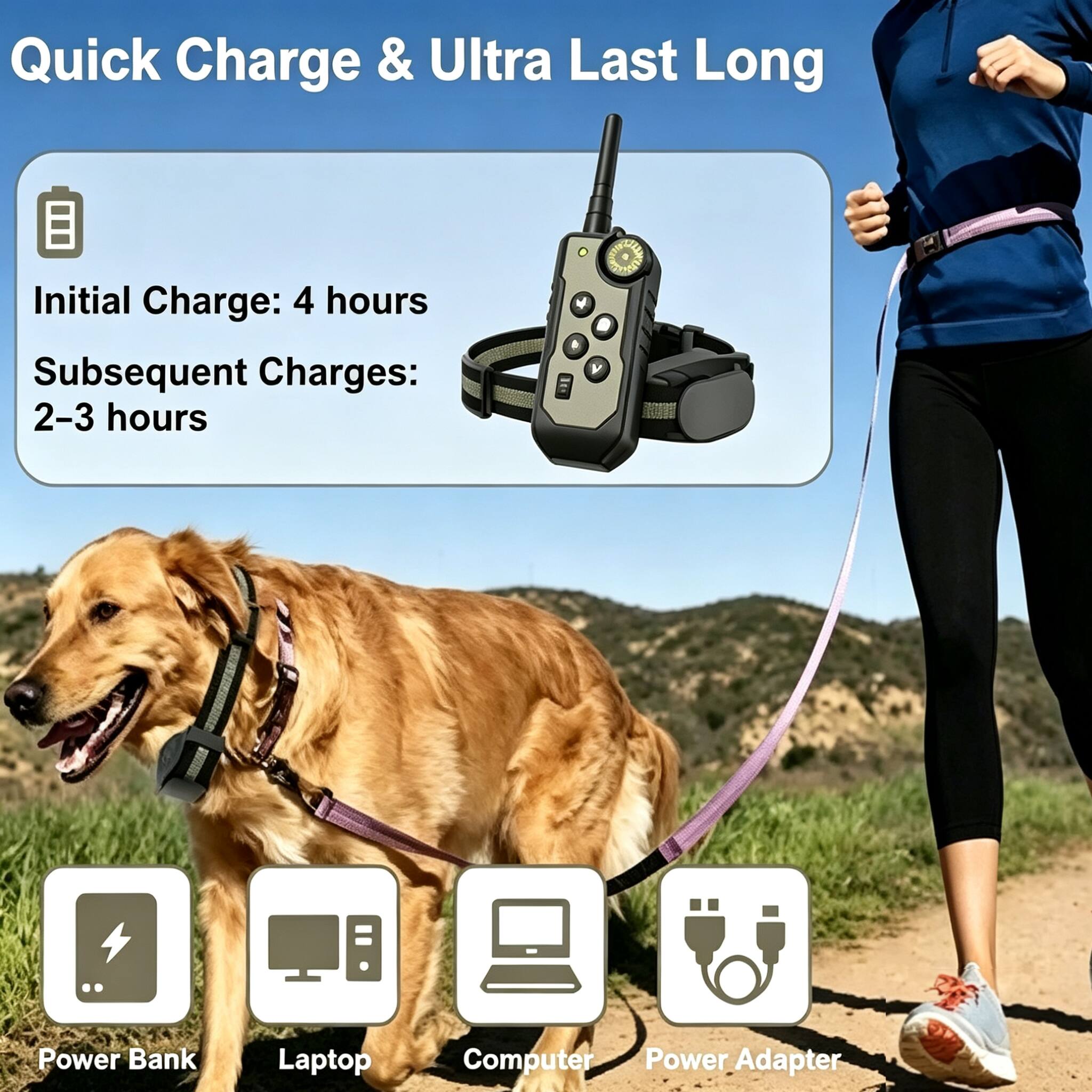Quick Charge & Ultra Last Long  
Initial Charge: 4 hours  
Subsequent Charges: 2-3 hours  

a V Power Bank Laptop Computer Power Adapter