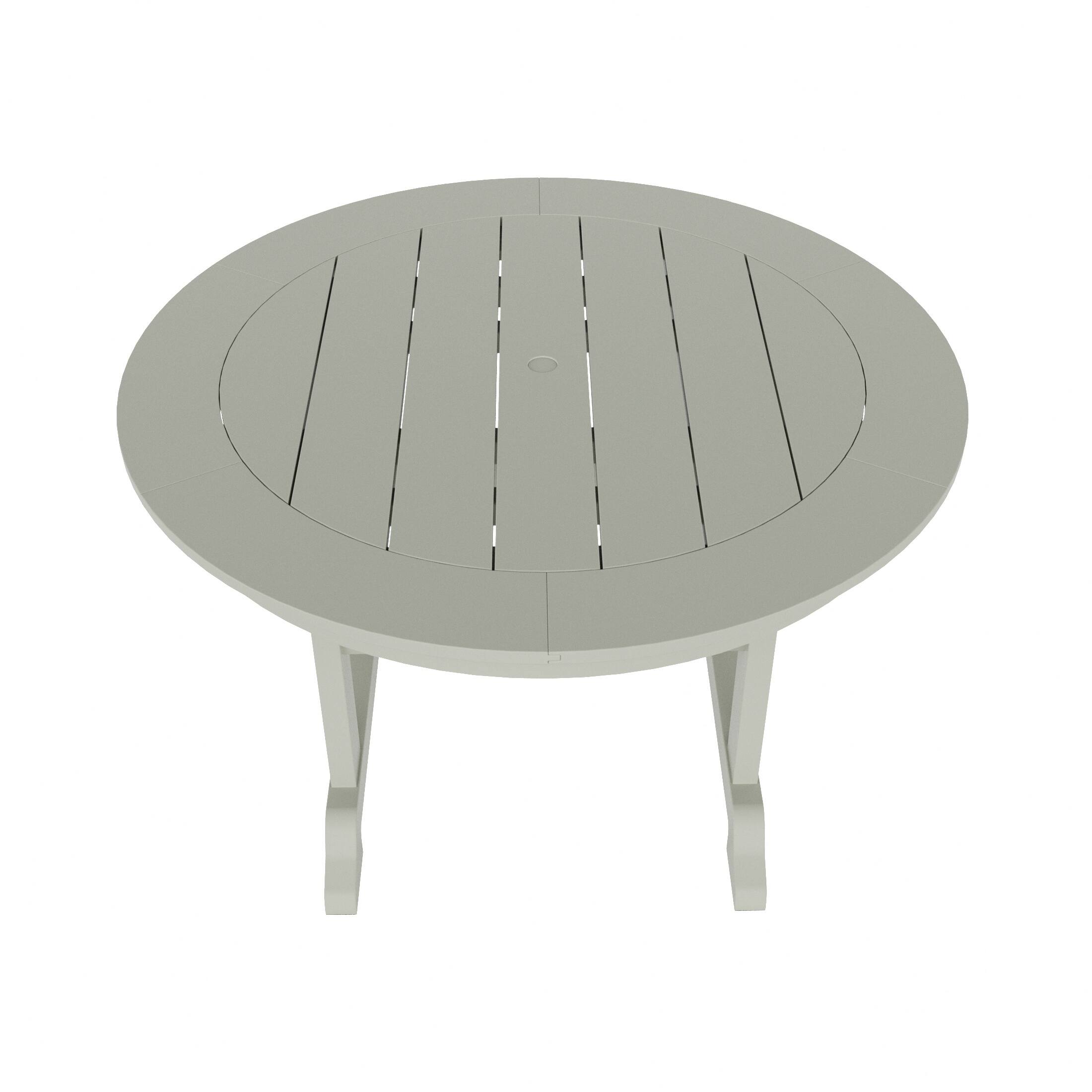 Alt View 1. WestinTrends - WestinTrends Malibu 47" Outdoor Patio Round Dining Table - Sand.