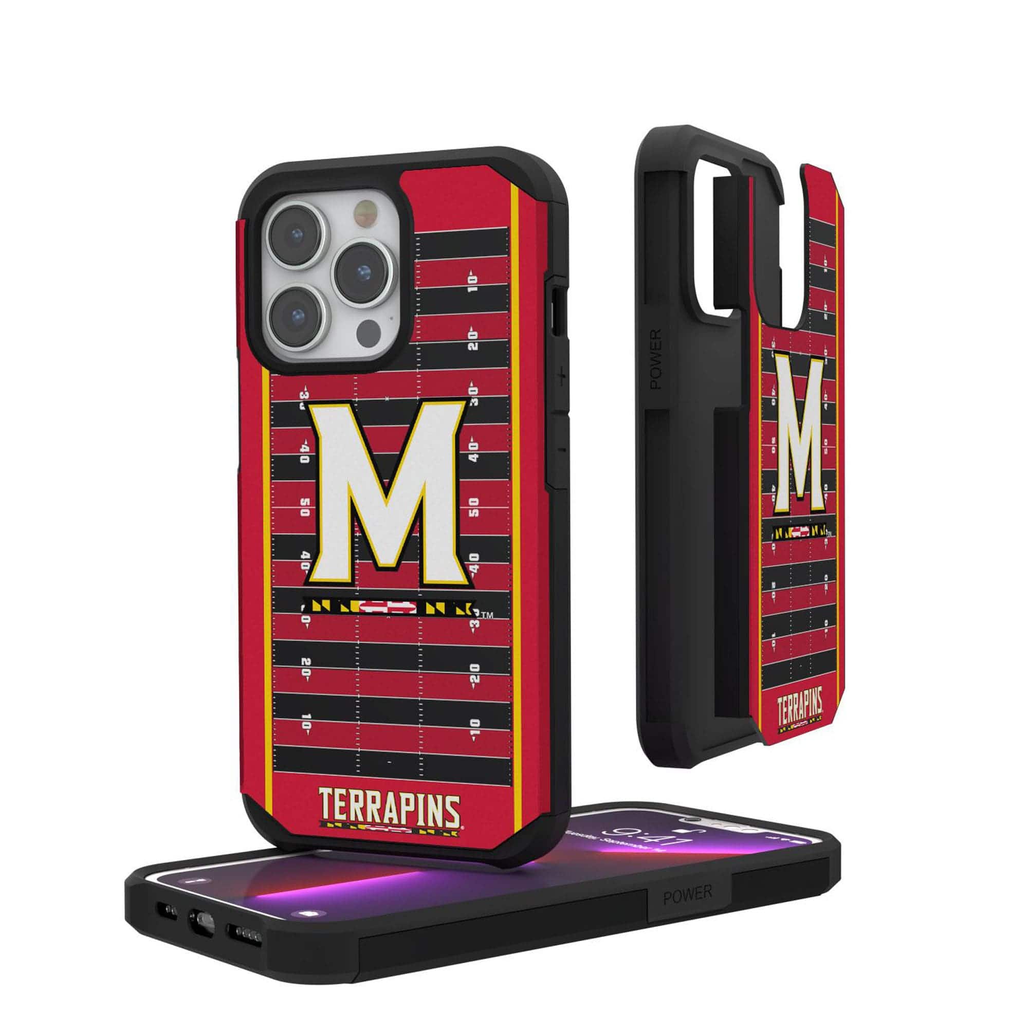 Keyscaper - NCAA - Maryland Terrapins Solid iPhone Rugged Case - 14 Plus - Black price history on PriceWatchPro