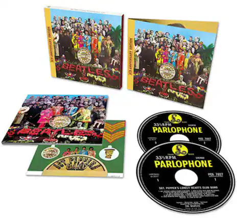 NITH S ANNIVERSARY BEATLES XP BEATLESE NURa So 335RPM PARLOPHONE 5_2917 So 335RPM PARLOPHONE PCS 1927 1 1 SET PEPPEES LOWELY WEARTS CLUB SAND
