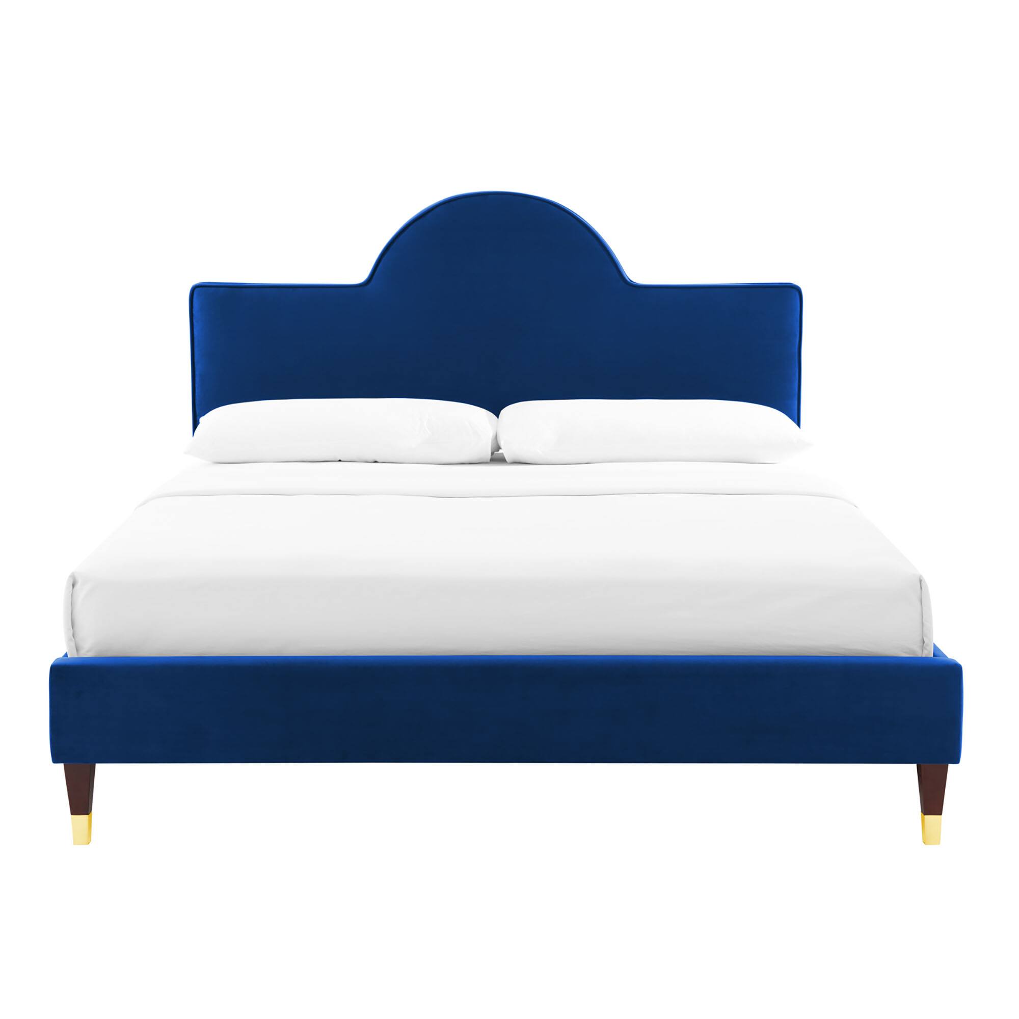 Alt View 2. Modway - Aviana Performance Velvet King Bed - Red.