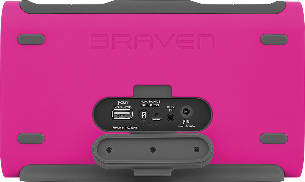 Buy online Best price of Braven Balance Wireless Bluetooth Speaker with  Built In Power Bank Periwinkle BALPGG in Egypt 2020