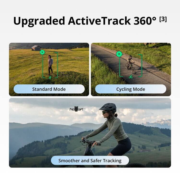 Upgraded ActiveTrack 360° [3]

Standard Mode  
Cycling Mode  
Smoother and Safer Tracking
