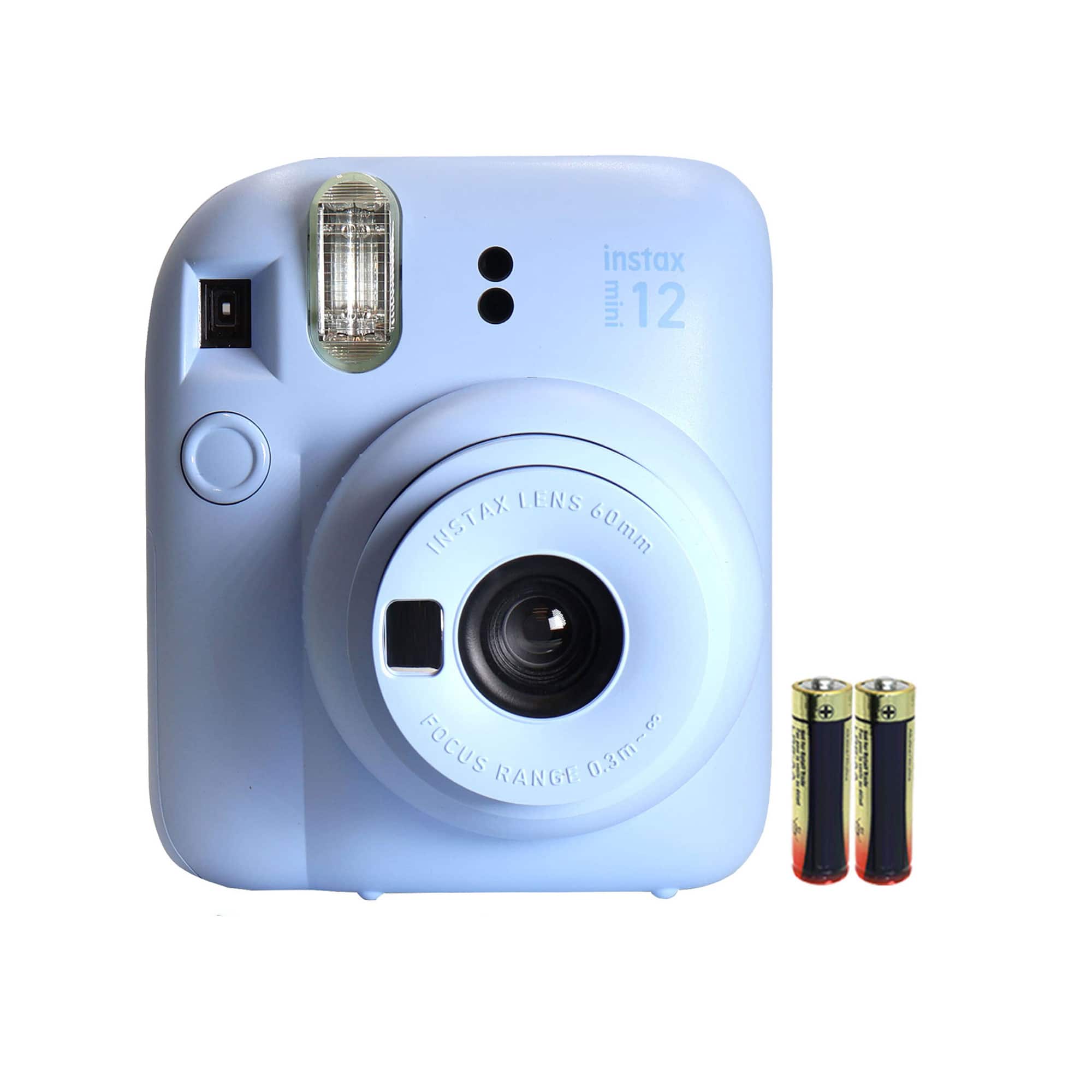 Fujifilm - INSTAX MINI 12 Instant Film Camera with 2 "AA" Batteries - Pastel Blue