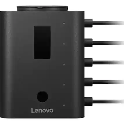 Front. Lenovo - Chrome Smart Charger 40G0SC65WW - Black.