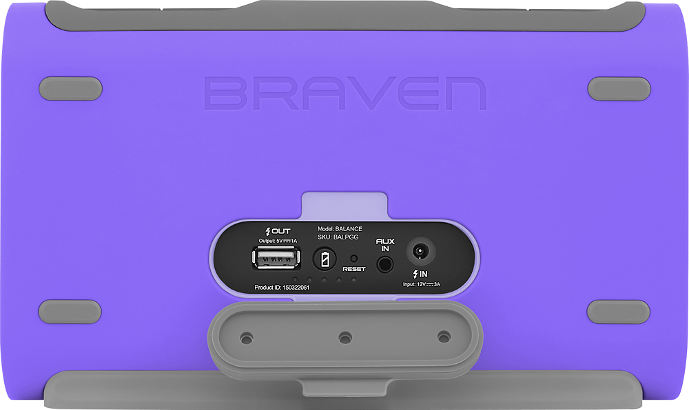 Best Buy: BRAVEN Balance Portable Bluetooth Speaker Alpine White/Gray BALWGG