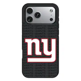 Keyscaper - NFL - New York Giants iPhone Text Backdrop Design Bump Case - 15 - Multicolor