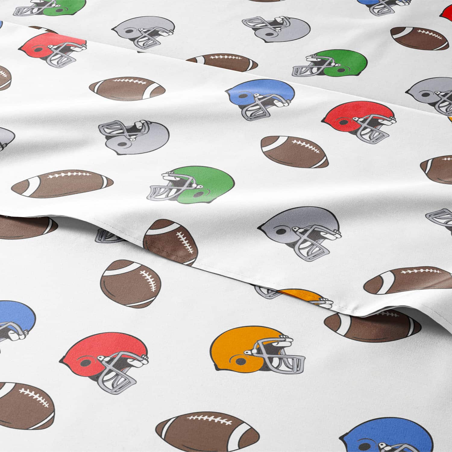 CGK Linens - Kids 4 Piece Bed Sheet Set - Cute & Cozy Wrinkle-Resistant with Vibrant Designs - Twin - Football