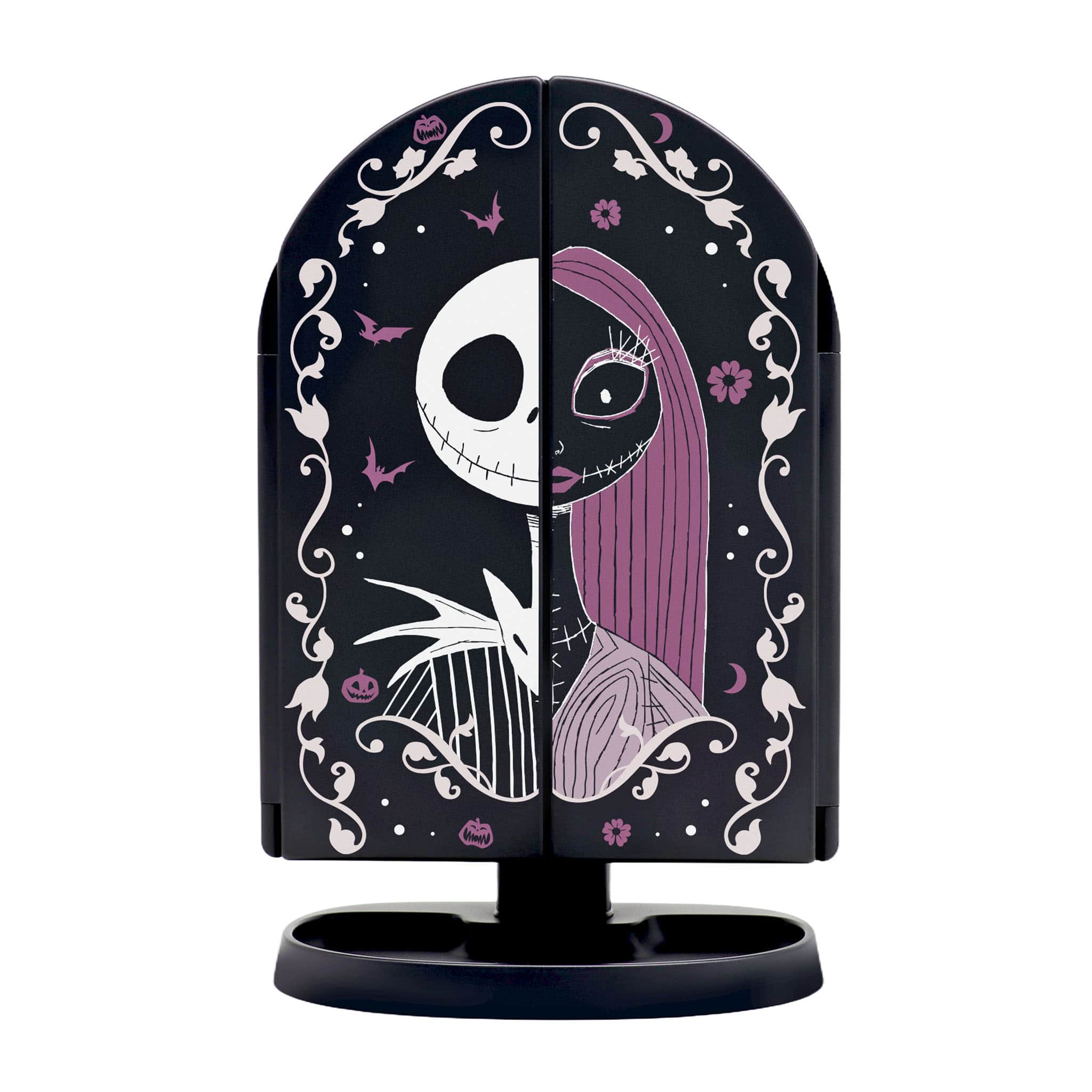 Impressions Vanity Co. - Jack Skellington & Sally Arch Trifold LED Makeup Mirror