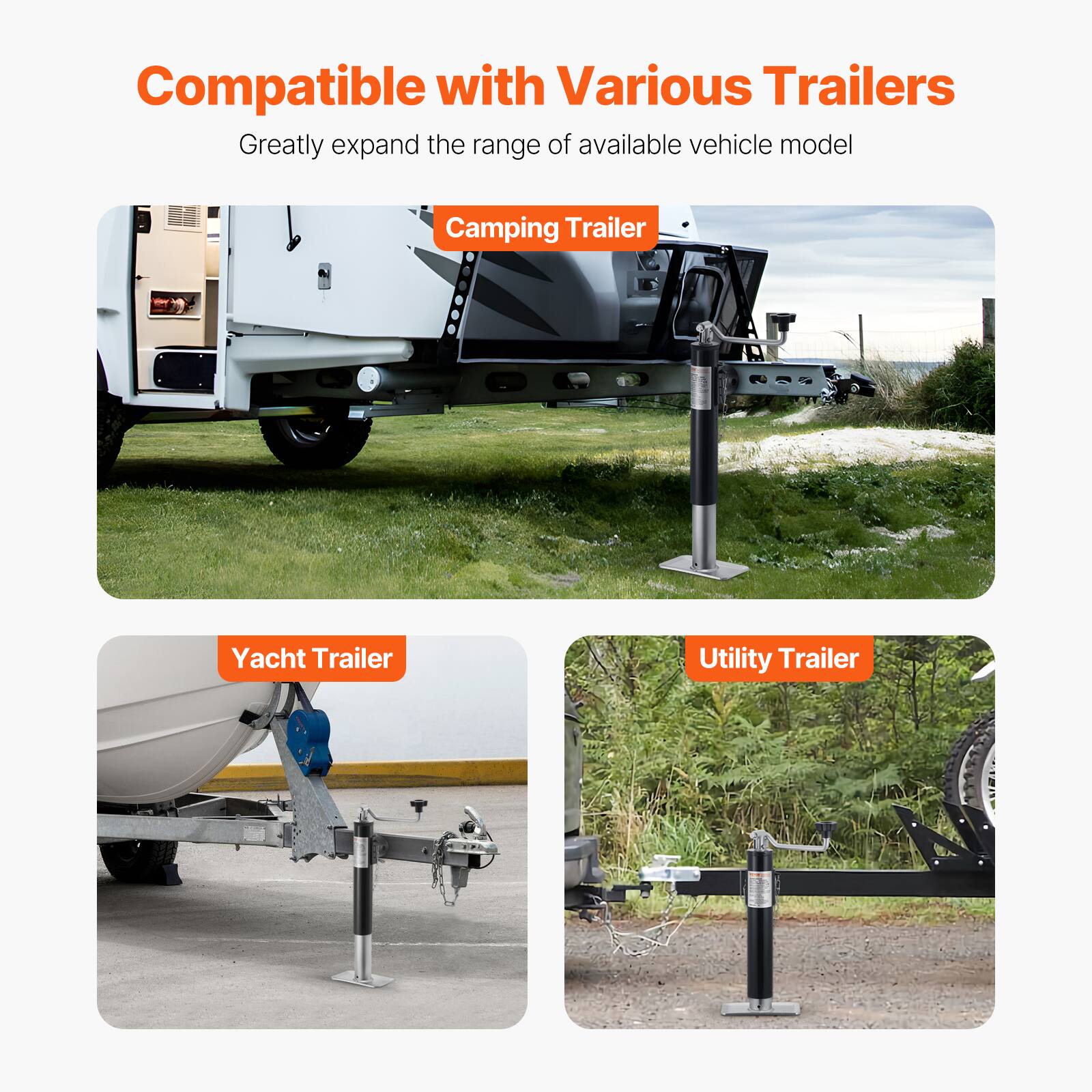 Compatible with Various Trailers  
Greatly expand the range of available vehicle model  
Camping Trailer  
Yacht Trailer  
Utility Trailer