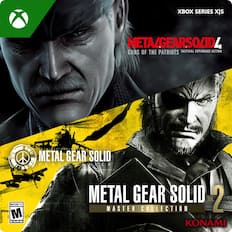XBOX SERIES X|S
METAL GEAR SOLID 4
GUNS OF THE PATRIOTS
TACTICAL ESPIONAGE ACTION
METAL GEAR SOLID
PEACE WALKER
METAL GEAR SOLID 2
MASTER COLLECTION
MATURE 12+
ESRB
KONAMI