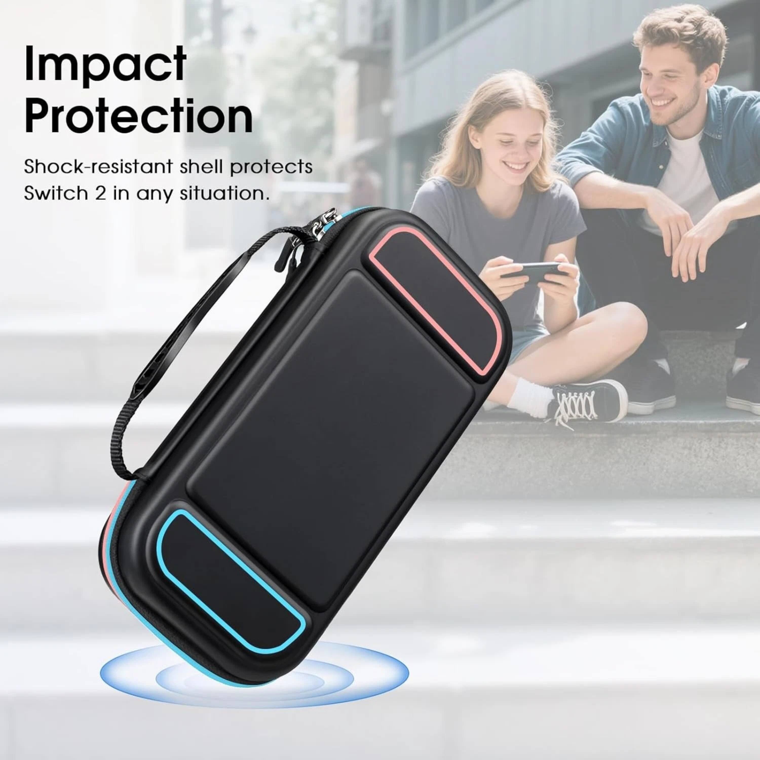 Impact Protection

Shock-resistant shell protects Switch 2 in any situation.