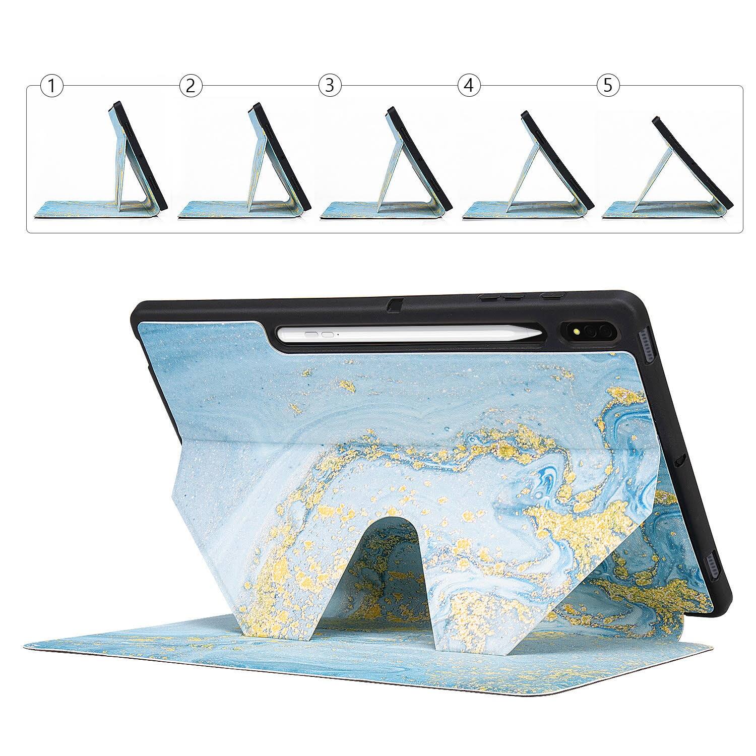 Alt View 12. SaharaCase - Folio Case for Samsung Galaxy Tab S8+ - Blue.