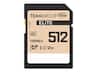 Team Group - 512GB Elite 4K SD Card UHS-I U3 V30 Read/Write Speed Up to 100/90MB/s (TESDXC512GIV30P69)