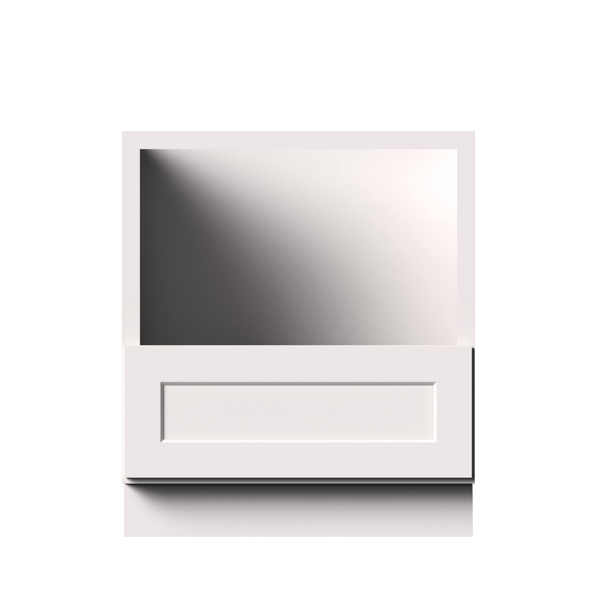 Alt View 1. Boyel Living - 30-in W x 34.5-in H x 24-in D Shaker RTA Kitchen Base Microwave Cabinet with Soft-Close - White Shaker.