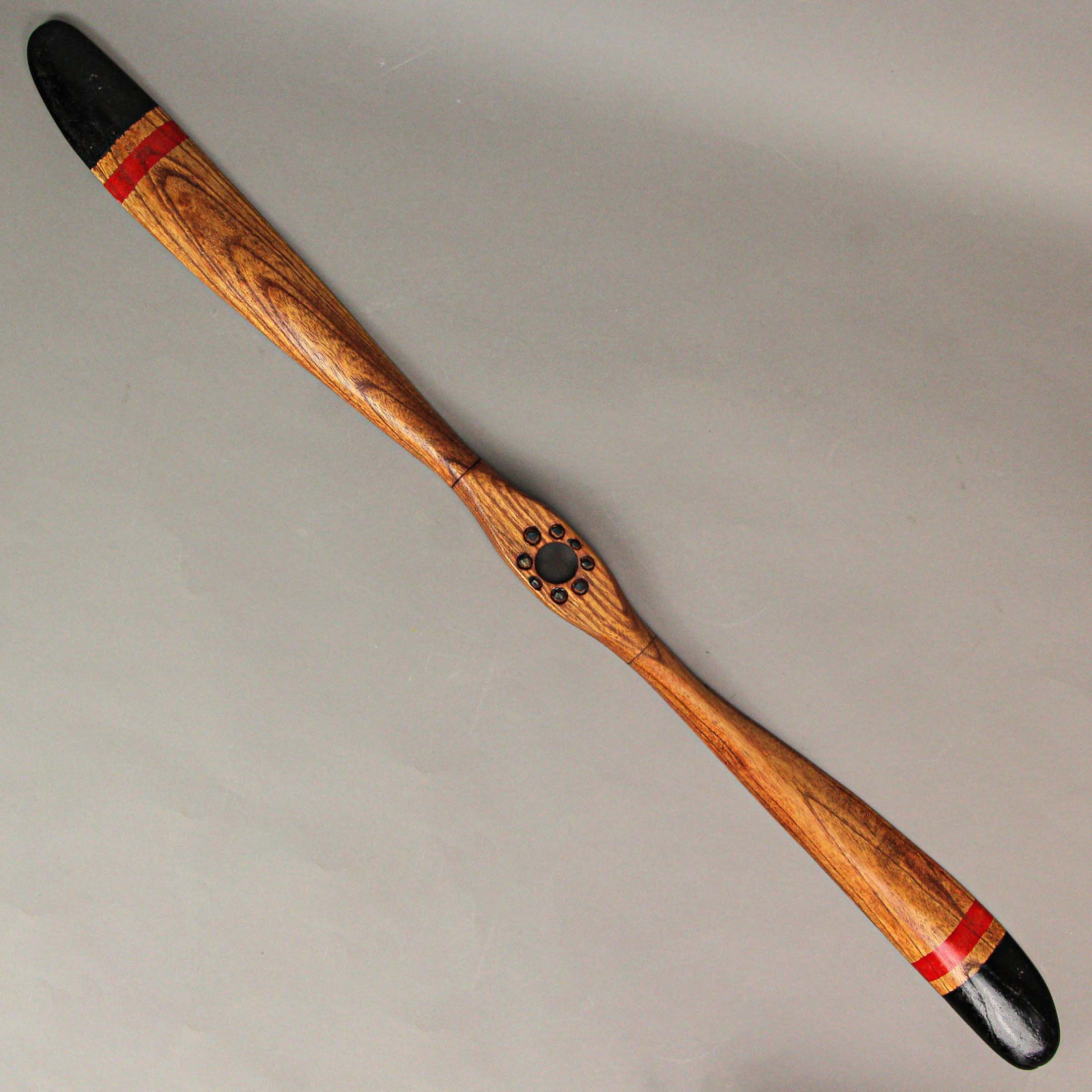 Alt View 8. Zeckos - 36 Inch Hand Carved Wooden Propeller Vintage Aviation Home Decor Wall Sculpture - Multicolored.