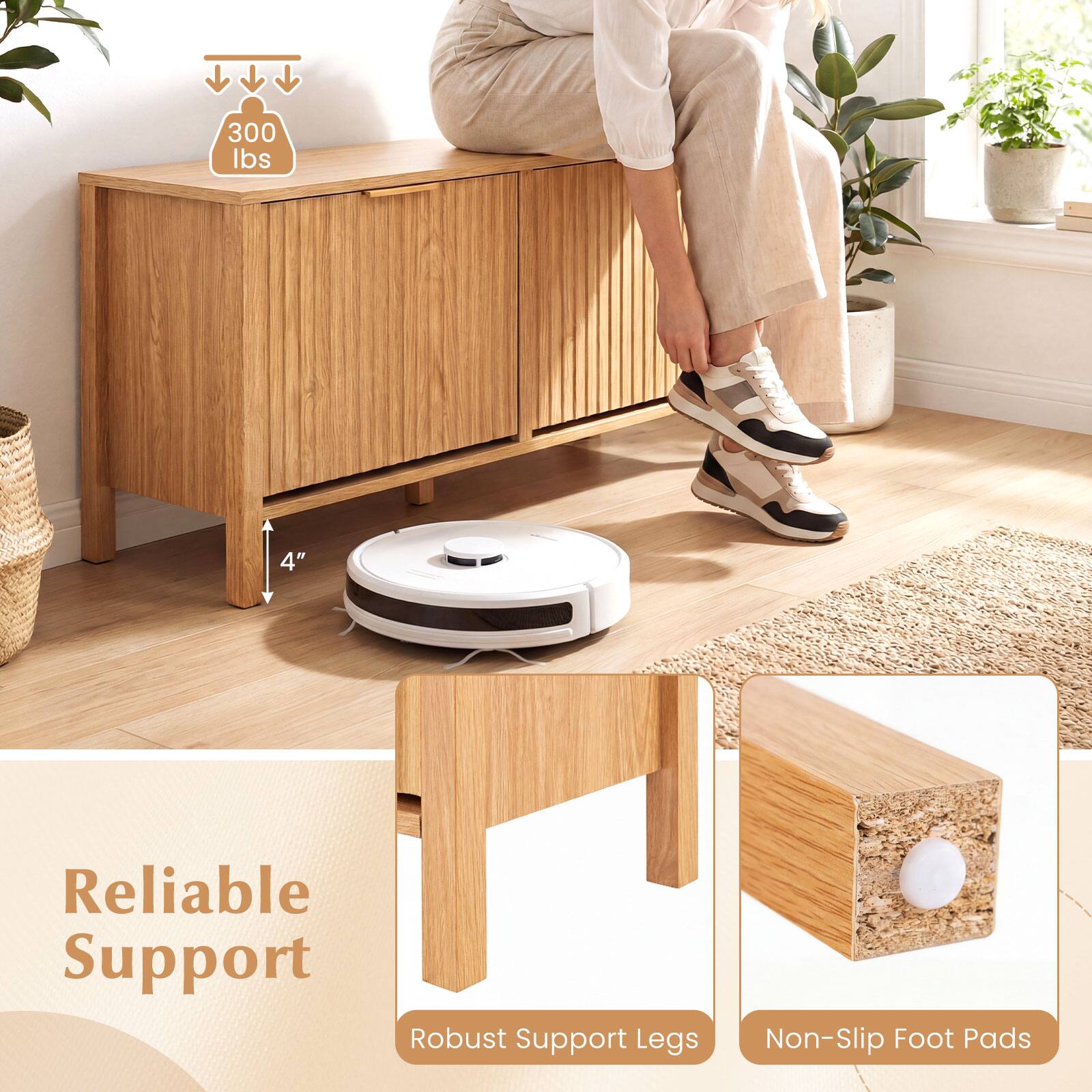 300 lbs  
4"  
Reliable Support  
Robust Support Legs  
Non-Slip Foot Pads