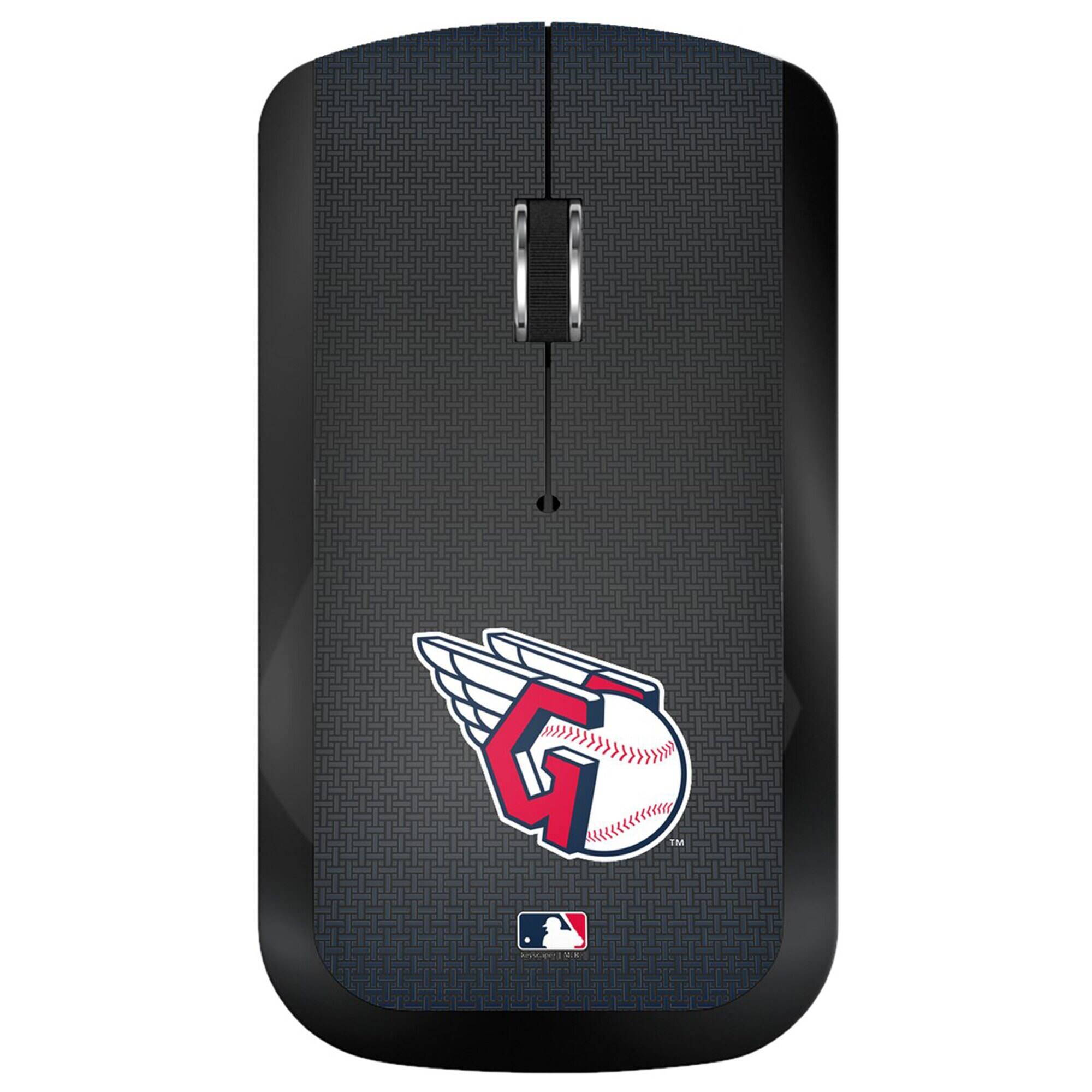Front. Keyscaper - Cleveland Guardians Wireless USB Computer Mouse - Black.