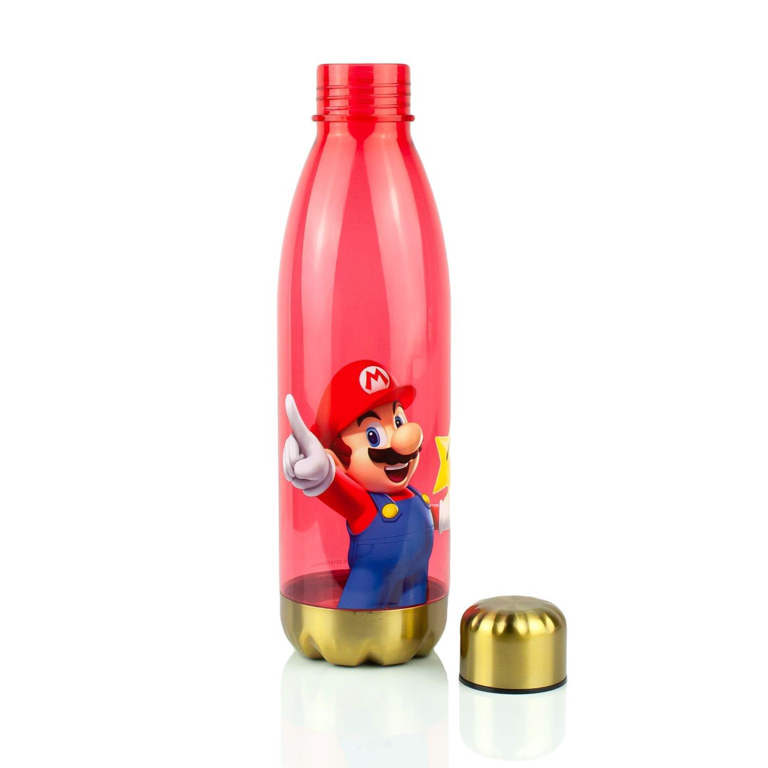 Alt View 10. Super Mario Bros. - Super Mario Bros Red Plastic Water Bottle | 20 oz - Red.