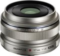 Front Zoom. Olympus - M. 17mm f/1.8 Wide-Angle Prime Lens for Select Micro Four-Thirds Interchangeable Lens Cameras - Silver.