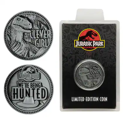 CLEVER GIRL JURASSIC PARK
WE'RE BEING HUNTED
LIMITED EDITION COIN
