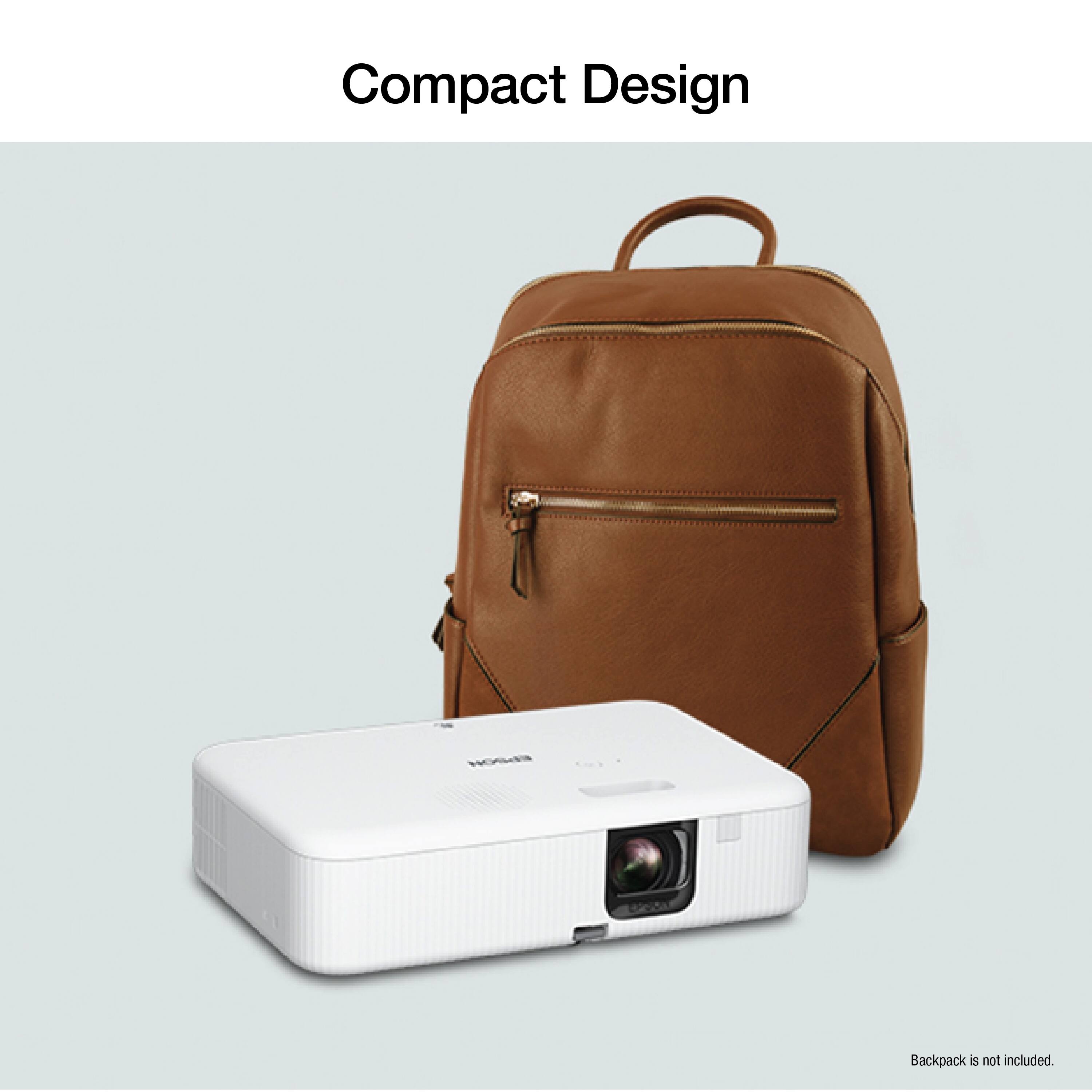 Compact Design Backpack is not included.