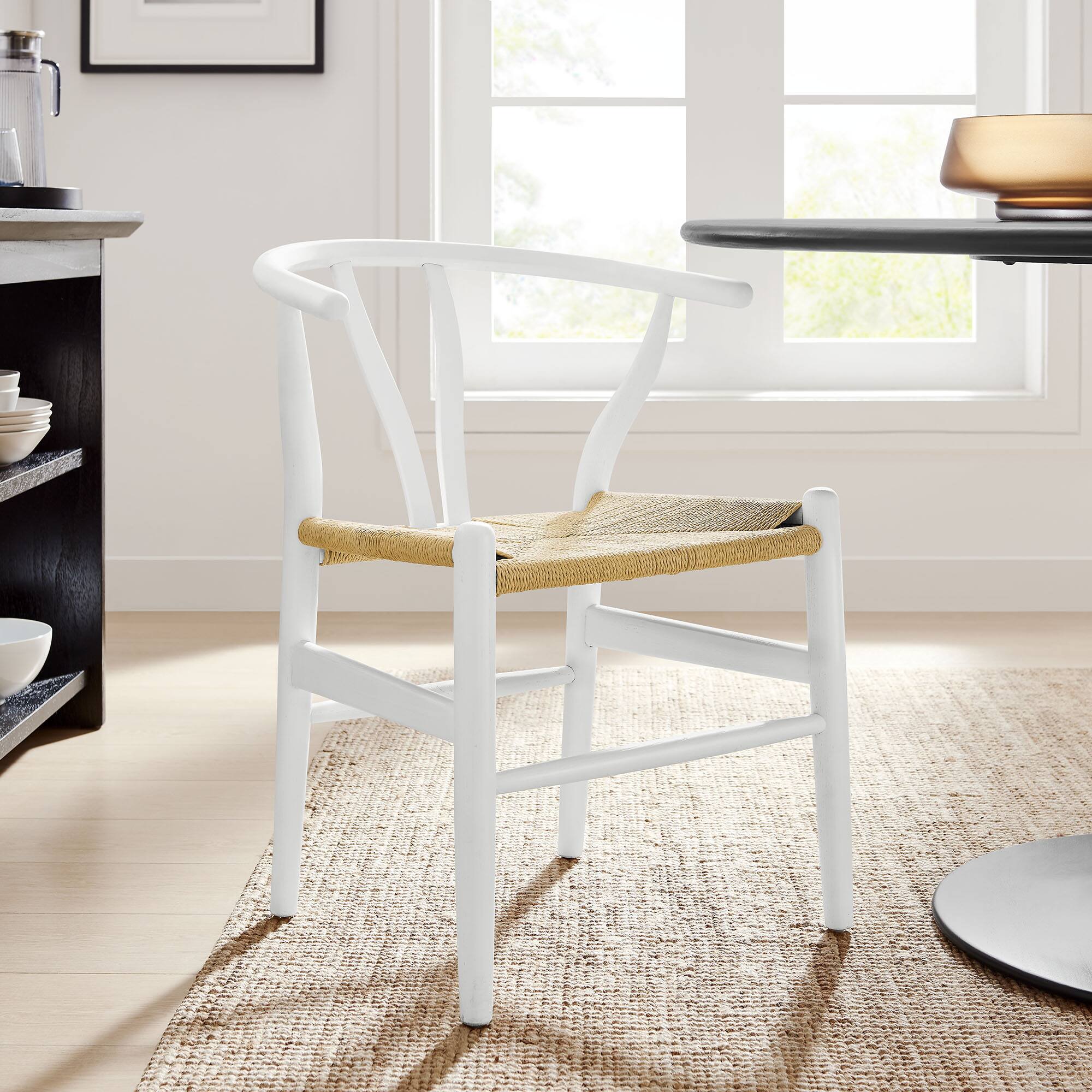 Alt View 5. Modway - Amish 29" Wood Dining Chair by Modway - White.