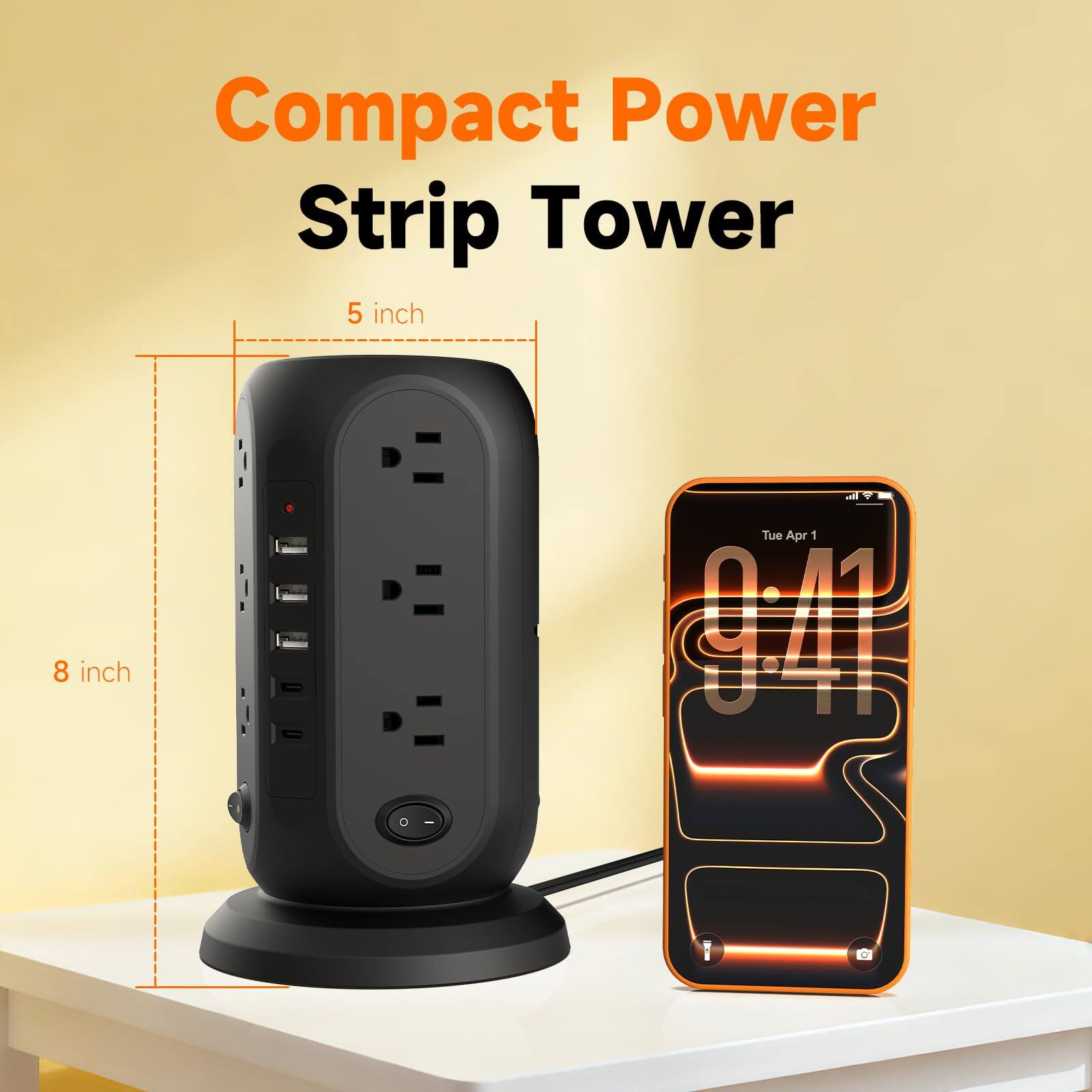 Compact Power Strip Tower  
5 inch  
8 inch  
Tue Apr 1 04 S