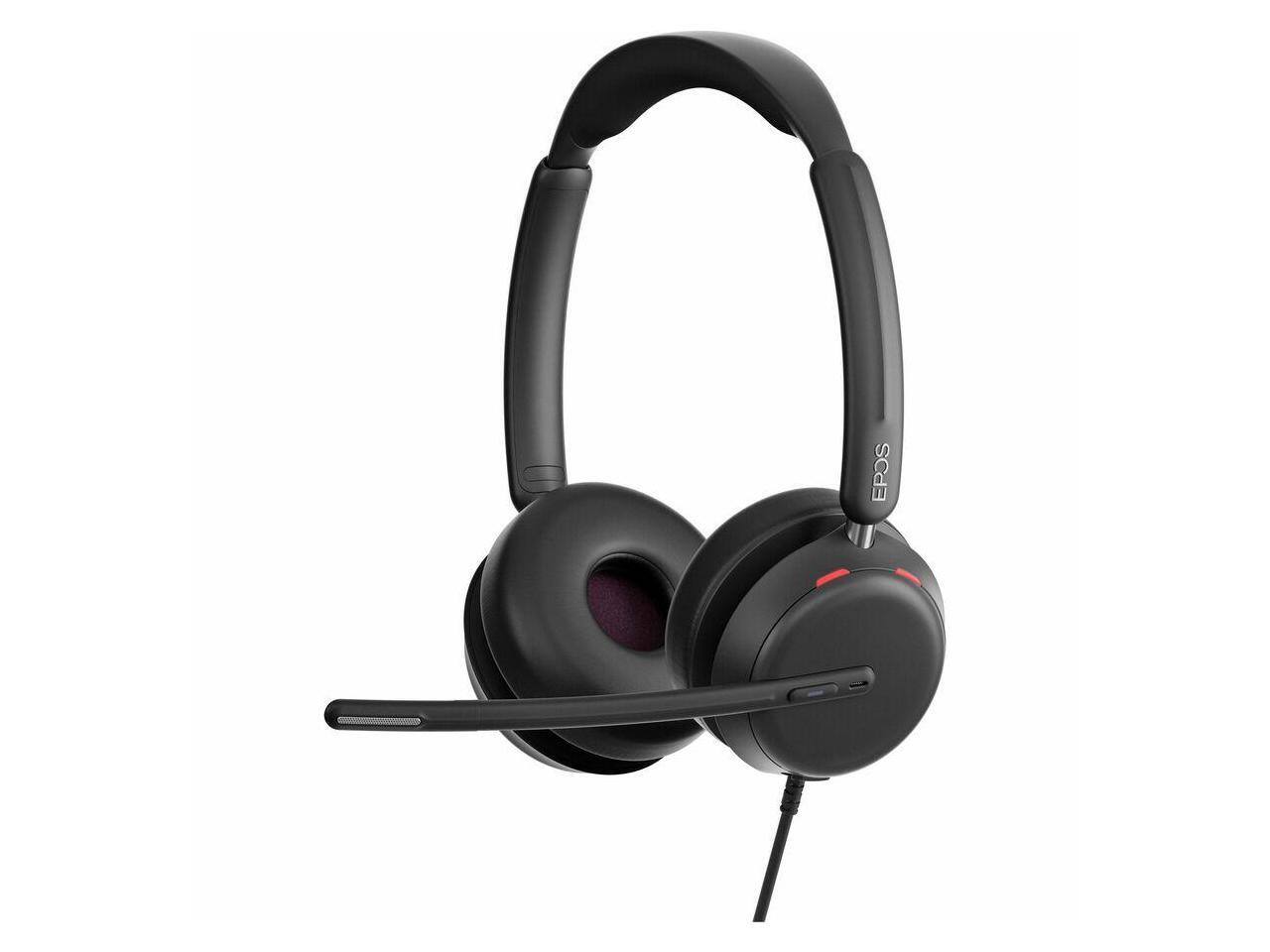Alt View 3. EPOS - EPOS IMPACT 860T Headset - USB C, Noise Canceling, Microsoft Teams - Red.