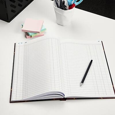 Alt View 2. Staples - Staples Ledger Book, Black, 150 Sheets/Book (217679) - Black.