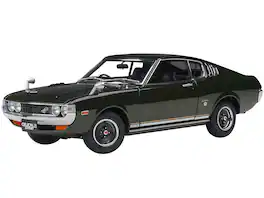 1973 Toyota Celica Liftback 2000GT (RA25) RHD (Right Hand Drive) Moss Green 1/18 Model Car by Autoart