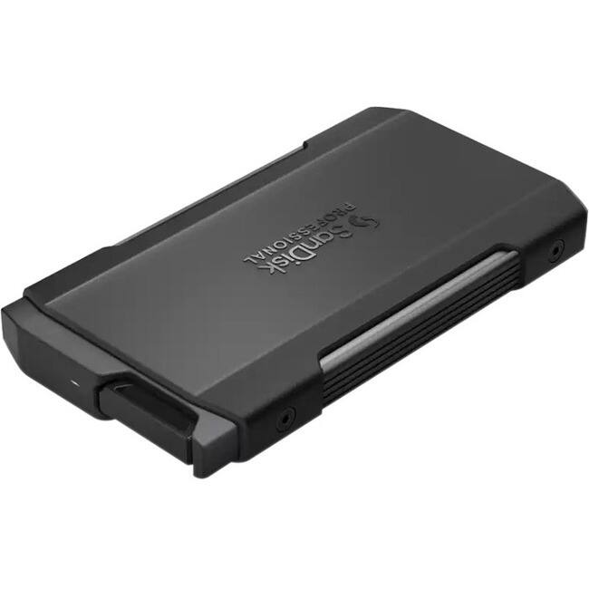 Front. SanDisk - SanDisk Professional PRO-BLADE TRANSPORT SDPM2NB-004T-GBAND 4 TB Portable Solid State Drive - External - PCI Express - Black.