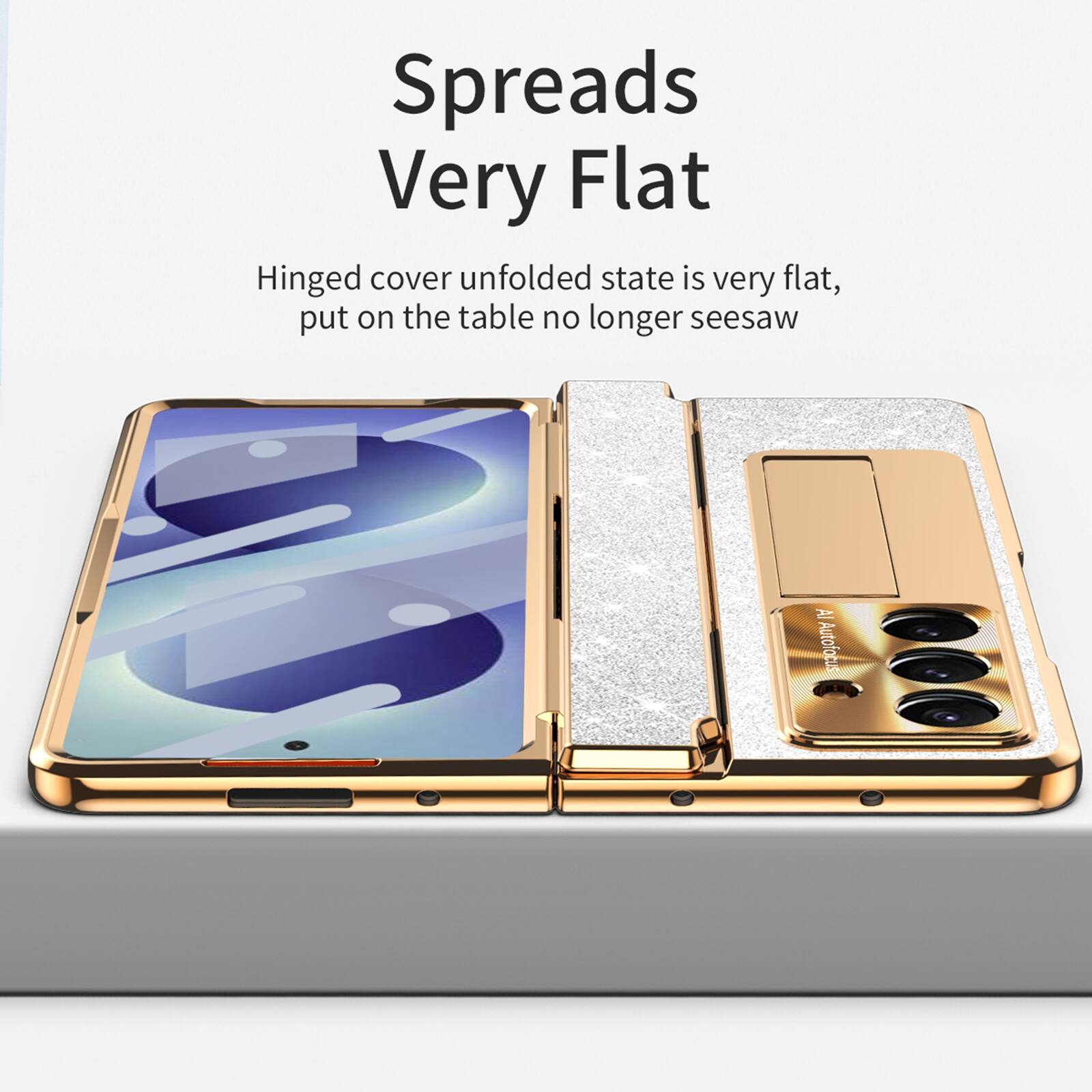 Spreads Very Flat  
Hinged cover unfolded state is very flat, put on the table no longer seesaw  
AI Autofocus