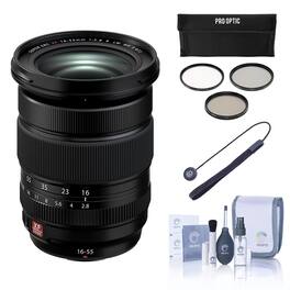 Bundle - Fujifilm - XF 16-55mm f/2.8 R LM WR II Lens, with 72mm Filter Kit, Lens Case, Lens Cap Tether, Cleaning Kit