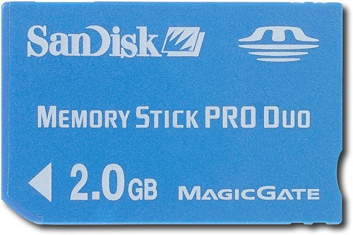 Best Buy: SanDisk 2 GB Memory Stick PRO Duo 1 Card SDMSPD-2048-A11
