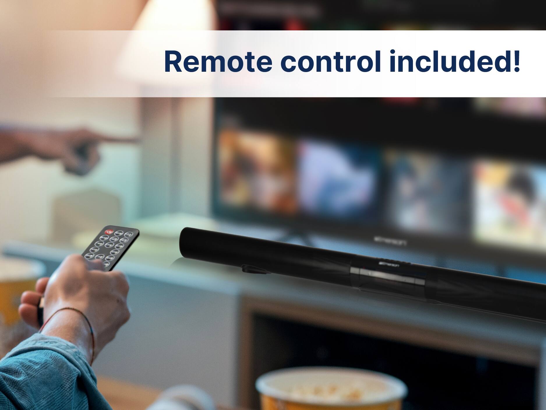 Remote control included!