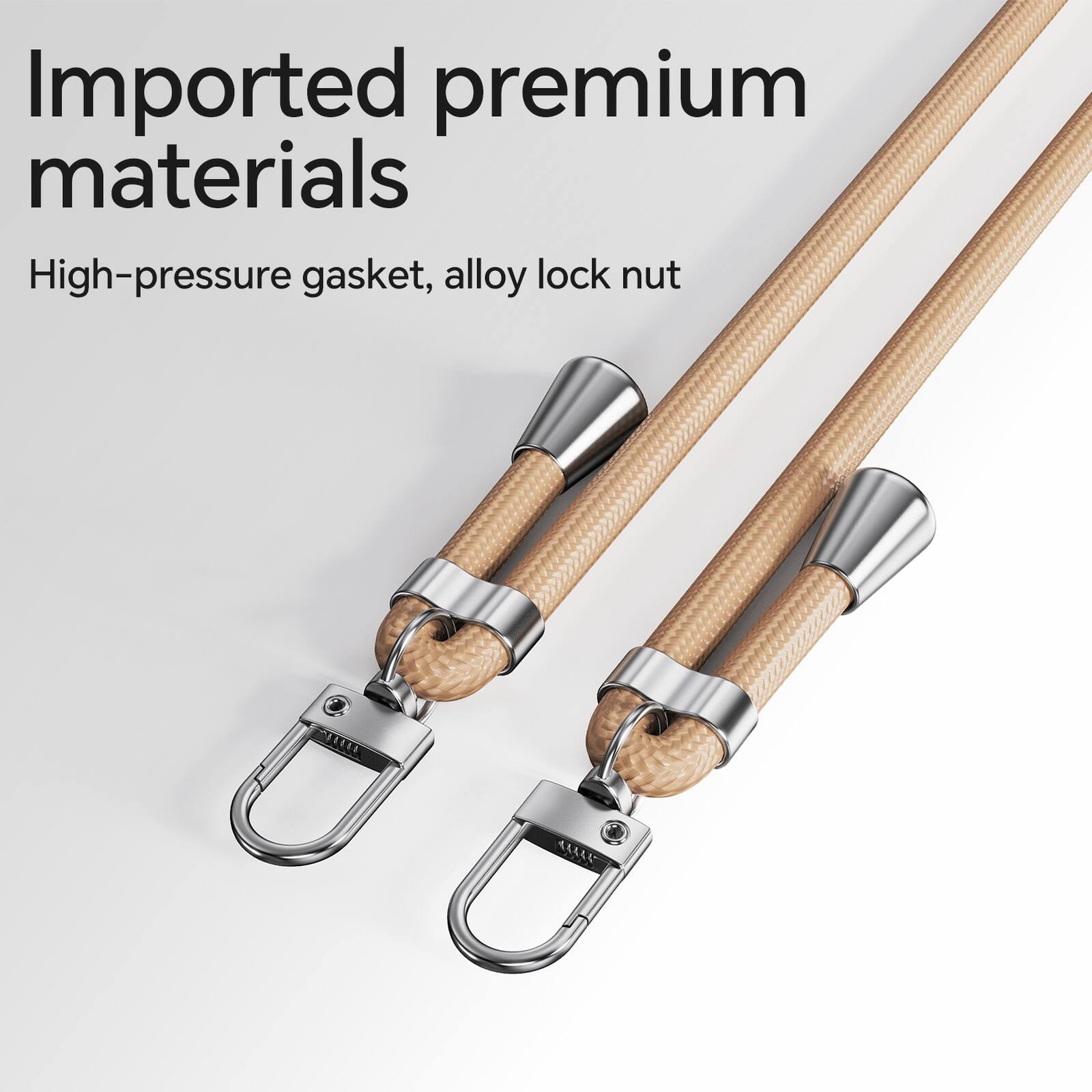 Imported premium materials  
High-pressure gasket, alloy lock nut