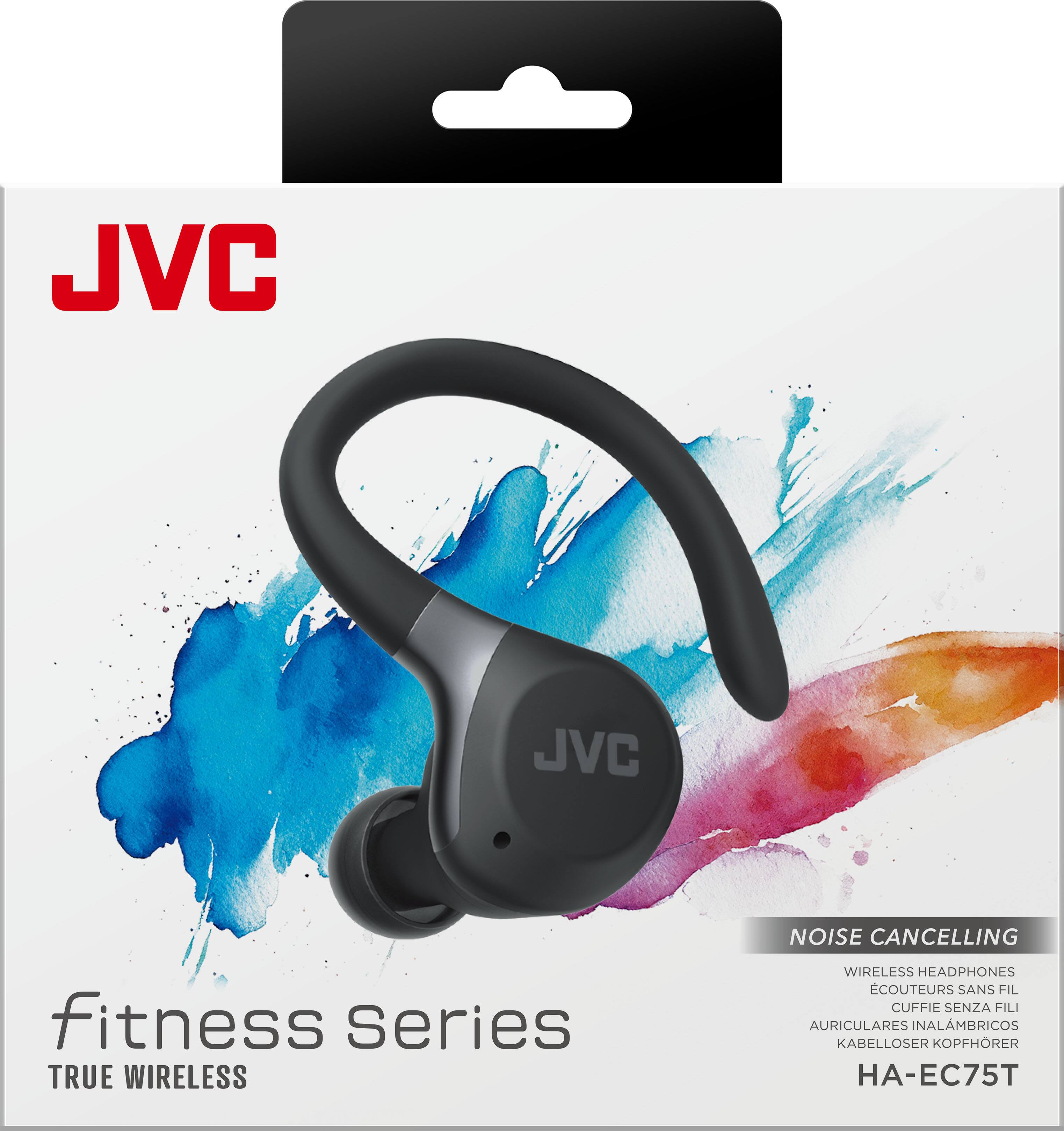 JVC NOISE CANCELLING fitness Series TRUE WIRELESS WIRELESS HEADPHONES COUTEURS SANS FIL CUFFIE SENZA FILI AURICULARES INALMBRICOS KABELLOSER KOPFHOER HA-EC75T