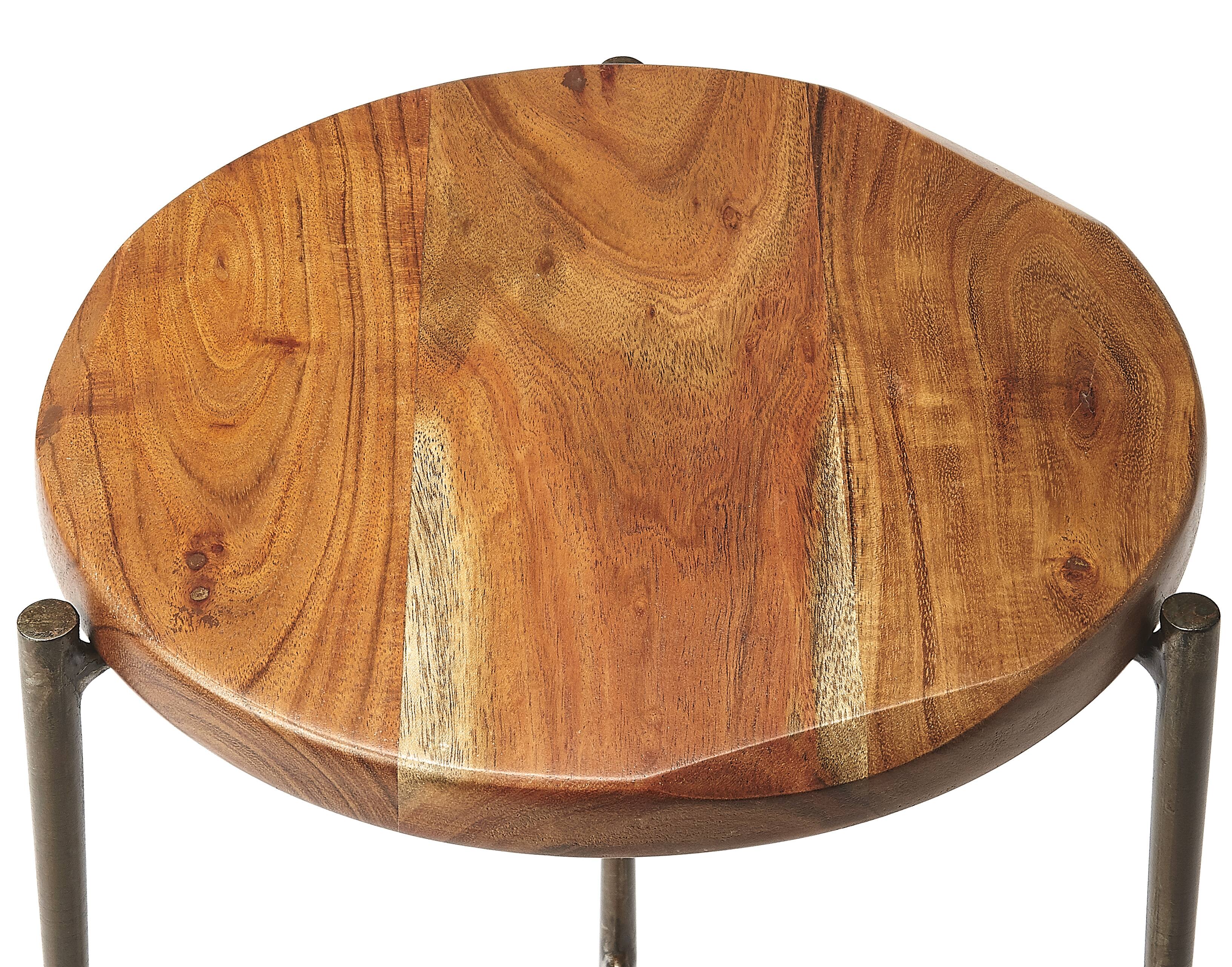 Alt View 4. Butler Specialty - Brisbane Live Edge Side Table - Multi-Color.