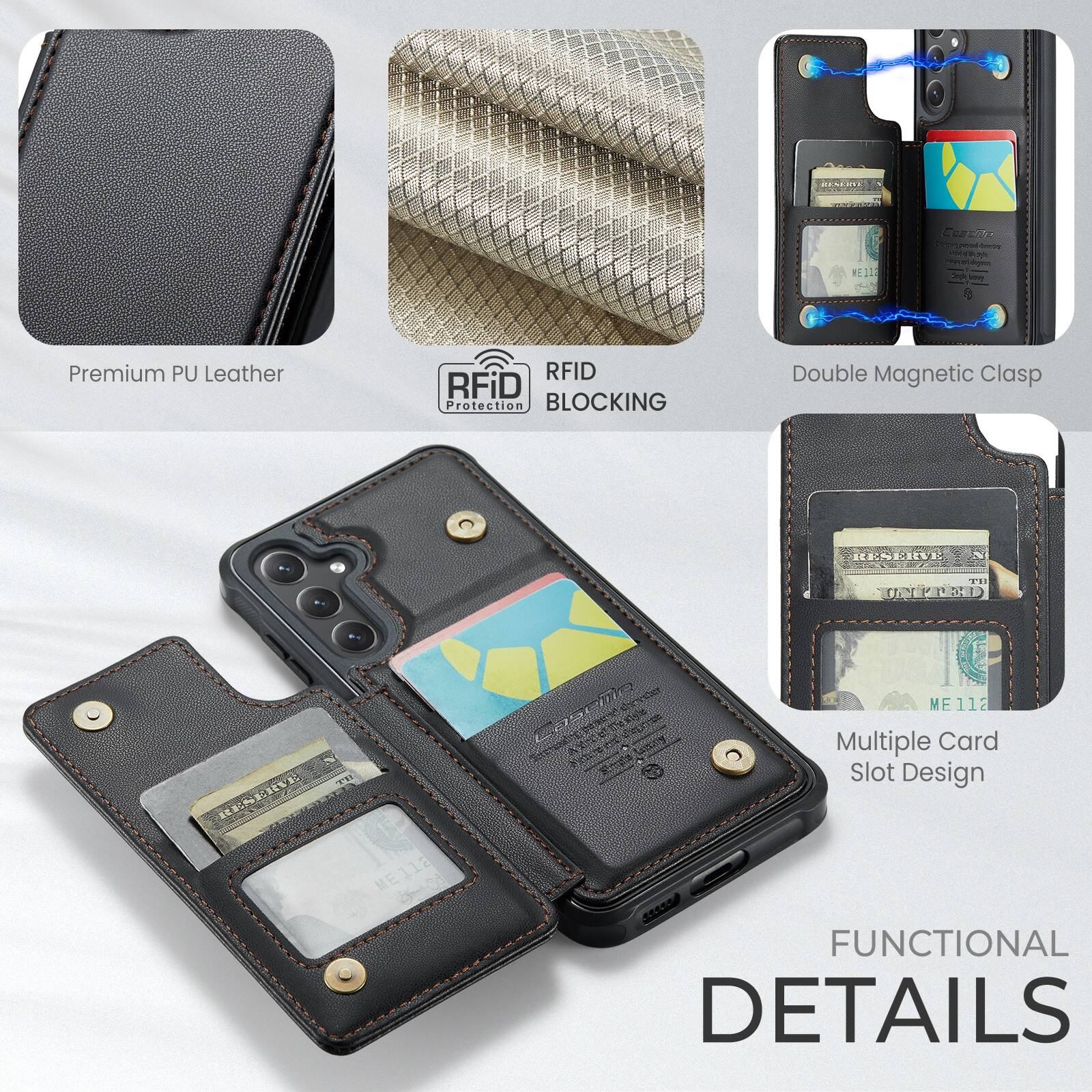 COED nRA EE Premium PU Leather RFID Protection BLOCKING Double Magnetic Clasp RENERVE IET SECIESS ME112 0d 3d H UNPIDT IC ME112 ME CRUE nothing_t_tnscribe Multiple Card B Slot Design FUNCTIONAL DETAILS