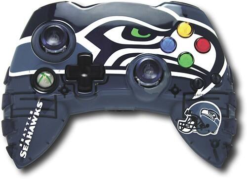 Front Standard. Mad Catz - Seattle Seahawks Gamepad Pro Controller for Xbox 360.