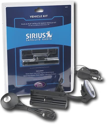 Front Standard. SIRIUS - Car Kit for Select SIRIUS Satellite Radio Receivers.