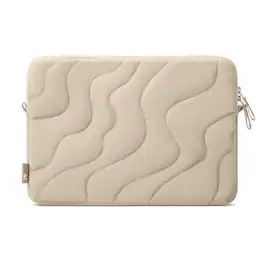 tomtoc - Terra-A27 Puff Recycled Laptop Sleeve for 15-inch MacBook Air M5/A3448, M4/A3241, M3/A3114, M2/A2941, Quilted Design - Dune Shade